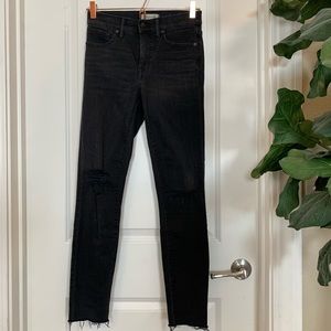 Madewell Black 9” High Rise Skinny Jeans S…